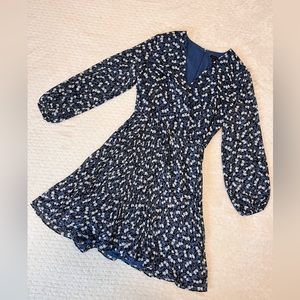 Ann Taylor Long Sleeve Floral Dress
